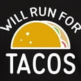 thumbnail image 3 of CafePress - Will Run For Tacos Dark T Shirt - Men's Classic Graphic Cotton T-Shirt, 3 of 4