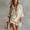 Khaki, variant on Morttic Women's Long Sleeve V-Neck Shirt & Wide Leg Shorts Set – Chest Pocket, Hem Slit, Solid Color Summer Two Piece Sky Blue,XXL