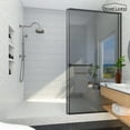 thumbnail image 3 of Boyel Living Wall Mounted Bathroom Shower System 8 in Rainfall Shower Head with Handheld Shower Dual Function Exposed Pipe Integrated Bathroom Luxury Shower Faucet Set(Brushed Nickel), 3 of 9