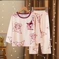 thumbnail image 5 of Sanrios Hellokittys Kuromi Cinnamoroll My Melody conjunto de pijamas para niños primavera otoño ropa de descanso para niñas traje de casa de manga larga para niños, 5 of 5