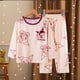 thumbnail image 5 of Sanrios Hellokittys Kuromi Cinnamoroll My Melody conjunto de pijamas para niños primavera otoño ropa de descanso para niñas traje de casa de manga larga para niños, 5 of 5