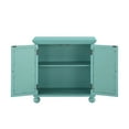 thumbnail image 4 of OakvillePark Newhalem Wood Storage Accent Cabinet, Aqua, 4 of 6