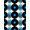 Black Blue Ivory, Pattern 13, variant on ODIKA Minimalist Retro Music Disc Concentric Groove Rings Vinyl Record Refined Stain Resistant Low Profile for Dorm Room, Small Living Apartment