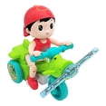 thumbnail image 2 of WHEANG Toddler Tricycle Toy Motorcycle Vehicle Stunt Performance Music Luminous Lights Kids Birthday, 2 of 9