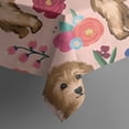 thumbnail image 5 of Dogs with Flowers Square Tablecloth,Waterproof Square Table Cover,Wipeable Spillproof Washable Table Cover for Home Kitchen Party Decor 60"x60"(152x152cm), 5 of 6