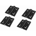 thumbnail image 1 of 4 Pieces Flat Hinge Holes Folding Butt Black Ball Bearing Hinge Aluminum Exterior Hinges Stainless Steel Hinge Heavy Duty Door Hinge for Interior and, 1 of 5