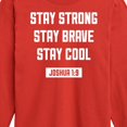 thumbnail image 3 of Instant Message - Stay Strong Brave Cool - Toddler & Youth Long Sleeve Graphic T-Shirt, 3 of 6
