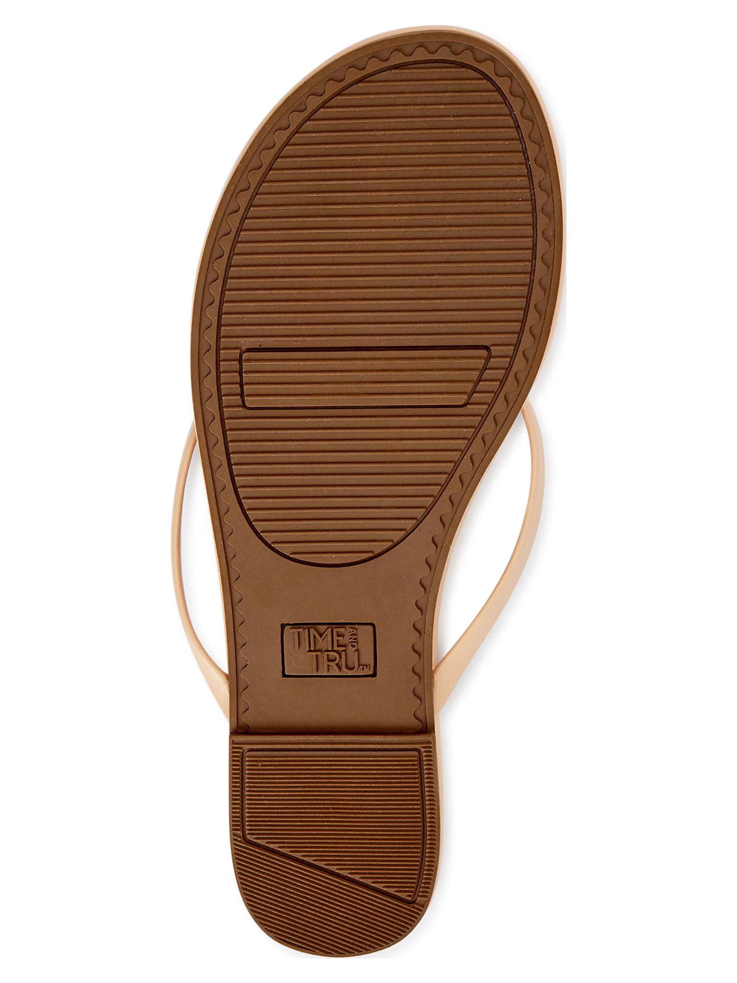 Time and Tru Women's Barely There Sandals, Wide Width Available