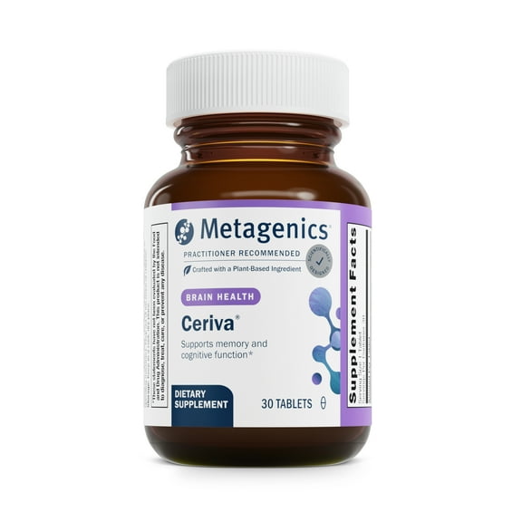 Metagenics Ceriva - Brain Health & Memory Support* - Brain Focus Aid* - Non-GMO & Gluten-Free - 30 Tablets