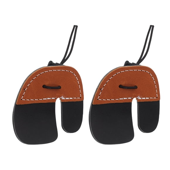 2pcs Archery Finger Guard Archery Finger Protective Tab Professional Archery Accessory Double Layer Finger Guards for Bow Shooting
