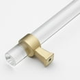 thumbnail image 2 of GlideRite  6-5/16 in. Clear Acrylic Cabinet Pulls Satin Gold (Set of 10), 2 of 3