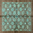 thumbnail image 1 of Ahgly Company Indoor Square Abstract Light Blue Modern Area Rugs, 5' Square, 1 of 4