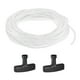 thumbnail image 1 of Cuerda de arranque de retroceso Uxcell 6mm 10m Cuerda de nylon con mangos para motosierra Blanco, Negro, 1 of 1
