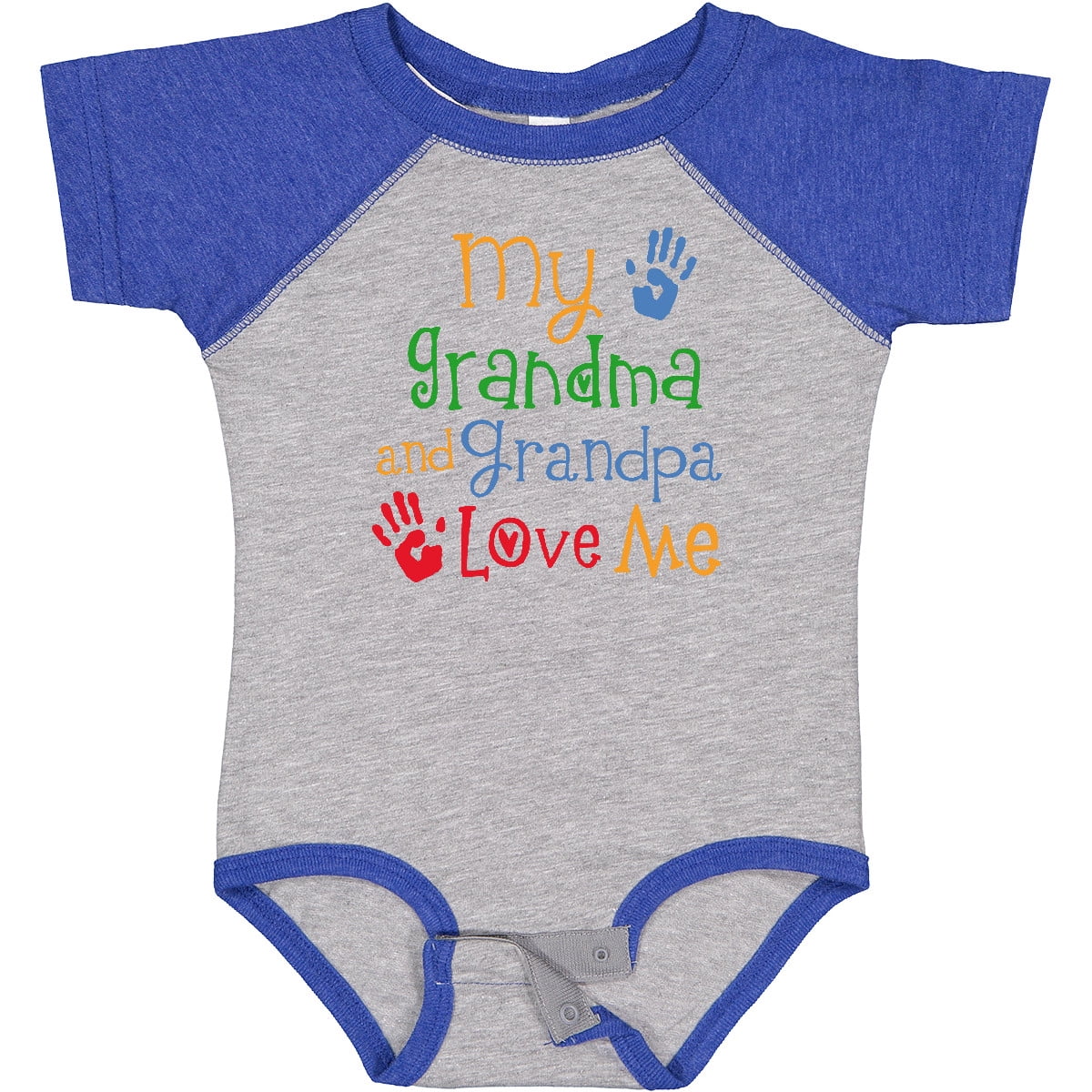 Inktastic My Grandma and Grandpa Love Me Boys or Girls Baby Bodysuit