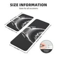 thumbnail image 2 of Yiaed Black And White Shark Kitchen Rugs Sets of 2 Kitchen Mats Cushioned Anti Fatigue Kitchen Rug Tapetes Para Cocina for Sink,Laundry Room, 2 of 6