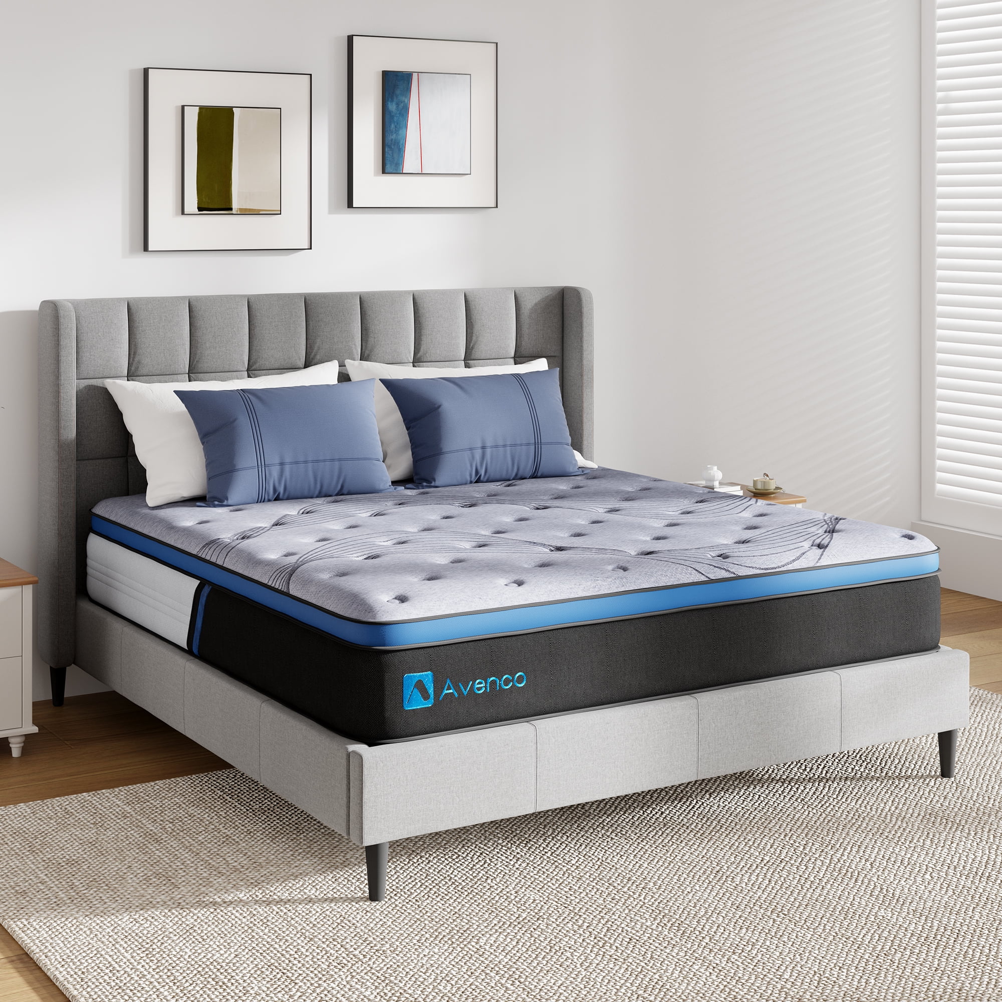 Avenco Original 12" Innerspring and Gel Memory Foam Hybrid Mattress, King Size