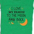 thumbnail image 4 of Inktastic I Love My Family to the Moon and Back Boys or Girls Baby Bodysuit, 4 of 5