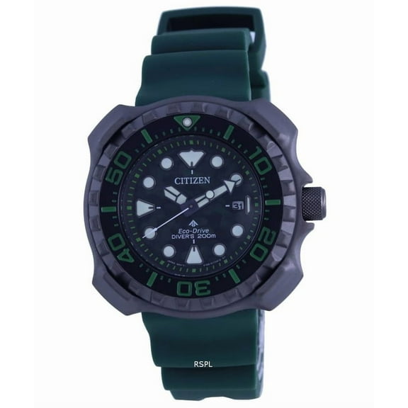 Men's Citizen Promaster Diver's Green Antimagnetic Dive Watch BN0228-06W