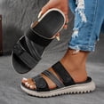 thumbnail image 5 of Dakaela Womens Orthopedic Sandals Comfortable Arch Support Slip on Slides Open Toe Soft Sole Summer Beach Casual Walking Shoes Size 6, 5 of 8
