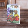thumbnail image 2 of Caroline's Treasures Dachshund Blooms Greeting Cards with Envelopes, 5" x 7" (8 Count), 2 of 2