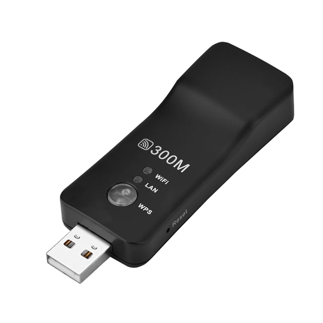 Mini repetidor USB inalámbrico de 300 m, amplificador de señal, adaptador de red WiFi para Smart TV