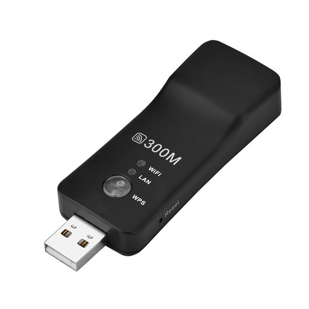 Mini repetidor USB inalámbrico de 300 m, amplificador de señal, adaptador de red WiFi para Smart TV