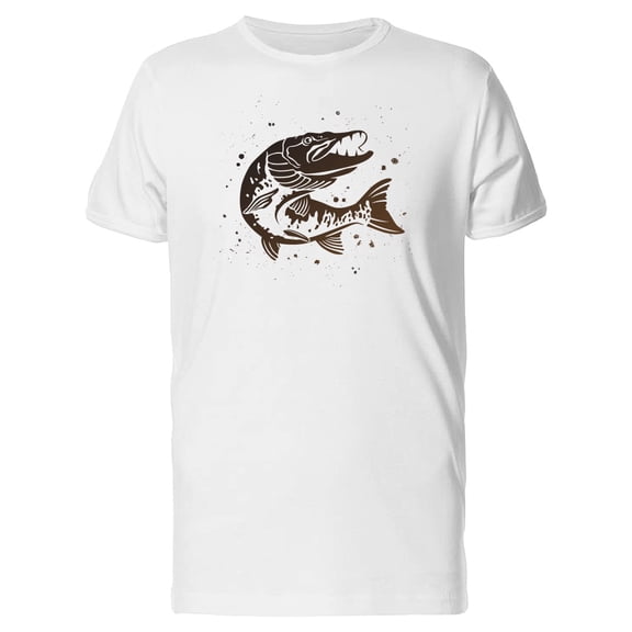 Cool Predatory Pike Fish Tee Men's -Image by Shutterstock