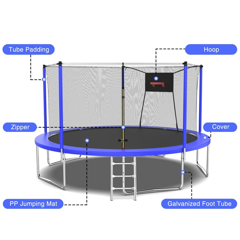 Seizeen NEW Trampoline for Kids 14FT Trampoline W Thickened