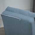 thumbnail image 2 of Convertible Flip Chair, Floor Lazy Sofa, Folding Upholstered Couch Bed with Adjustable Backrest, Metal Frame and Pillows for Living Room Bedroom, Blue, 2 of 5