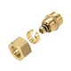 thumbnail image 3 of Adaptador de conector de tubo de compresión de latón 14mm OD x 1/2 G macho tono dorado 2 piezas, 3 of 4