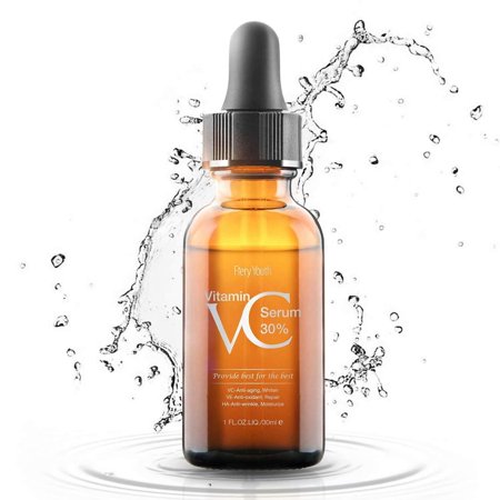 30% Vitamin C Serum for Face,Hyaluronic Acid & Vitamin E - Natural
