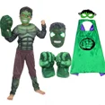 thumbnail image 2 of Disfraz de Hulk para niño, disfraz de superhéroe Hulk, disfraz de Cosplay, capa, máscara, guantes, traje para fiesta de carnaval de Halloween, disfraz para bebé niño, 2 of 4