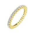 thumbnail image 2 of Certified 1.00 Carat TW Women's Natural Diamond Eternity Rings in 10k Yellow Gold (F Color, SI2 Clarity), 2 of 5