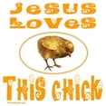 thumbnail image 3 of CafePress - JESUS LOVES THIS CHICK Light T Shirt - Men's Classic Graphic T-Shirt, 3 of 4