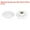 White, variant on 6 Pieces Star Knobs M6 Thread 25mm 6-Point Head Brass Insert Non-Through Hole Threaded Hand Knob Black
