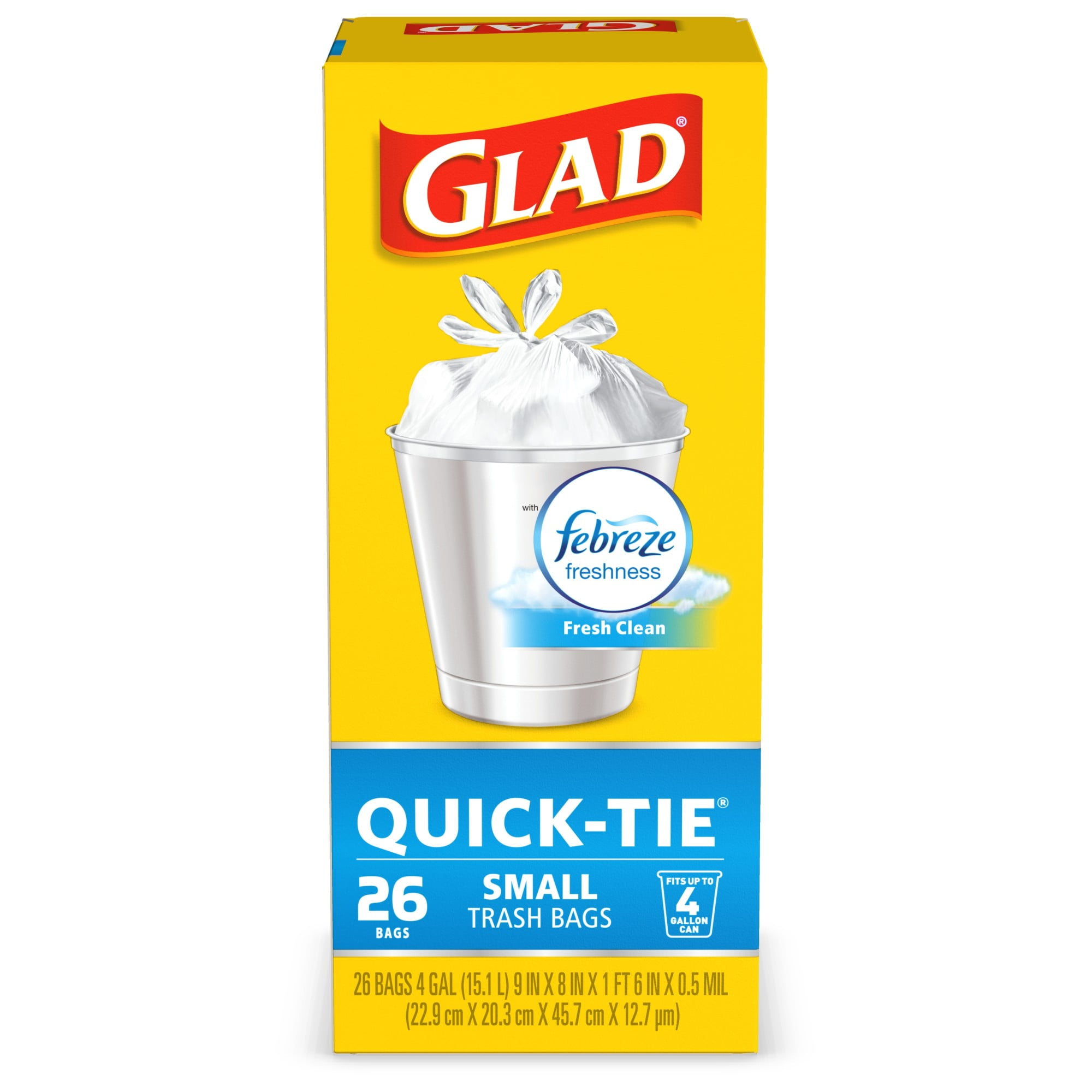 OdorShield 4 Gallon White Trash Bag