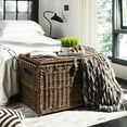 thumbnail image 4 of happimess Michael 35" Wicker Storage Trunk, Brown, 4 of 4