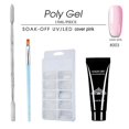 thumbnail image 1 of Nail Art Kit Nail Extension Gel UV LED Soak-off Lacquer Brush Nails Tips File Set, 1 of 2