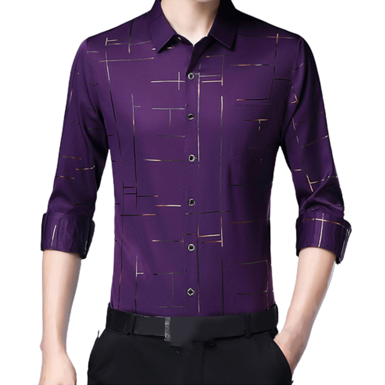 Mstyle Mens Casual Retro Splicing Chinese Style Short Sleeve Button Down Blouse Shirt Tops
