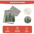 thumbnail image 5 of Pine Tree Snowflake Merry Christmas Table Runner, Seasonal Winter Xmas Holiday Kitchen Dining Table Decoration for Indoor Outdoor Home Party Decor 13 x 48 Inch, 5 of 6