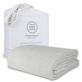 thumbnail image 1 of Manta Threadmill Luxury de algodón, tamaño king, gris claro, 1 of 8