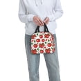 thumbnail image 6 of Kdxio Hand Drawn Tomatoes Print Insulated Lunch Bag,Reusable Tote Lunch Box for Women Men,Leakproof Cooler Lunch Bags for Work Office Travel Picnic, 6 of 6