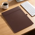 thumbnail image 5 of Solivara Leather Writing Board With Clip Letter Size For Home Office(Coffee,34.5*24cm), 5 of 6