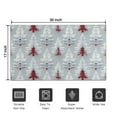thumbnail image 5 of Light Blue Christmas Tree Pattern Door Rugs,Washable Non Slip Door Mats Indoor,Decorative Door Mats,Entry Mat Indoor for Entrance,Bedroom,Kitchen,Bathroom,17"x30", 5 of 6