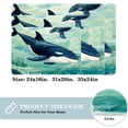 thumbnail image 2 of Whale Machine Washable Non-Slip Polyester Floor Mat Door Mat Kitchen Mat, 2 of 6