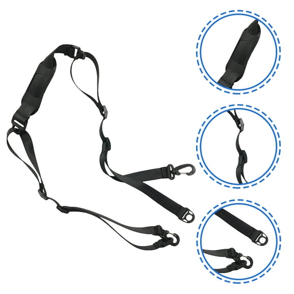 OFFIGAM Scooter Shoulder Strap Adjustable Length Non Slip Pads Durable Black