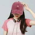 thumbnail image 6 of HongHeng Vintage Washed Distressed Baseball Cap Adjustable Cotton Dad Hat for Women Men, 6 of 9