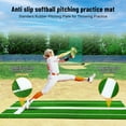 thumbnail image 4 of AQSQ Softball Pitching Mat, 10'x 3' Portable Pitching Mound with Pitching Rubber,Baseball Hitting Batting Mat Aids for Indoor & Outdoor Accessories Equipment, 4 of 8