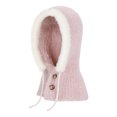 thumbnail image 4 of XIAOCHA Women’S Hooded‑Scarf Beanie，Faux‑Fur‑Trim Hats，Fall‑Winter Outdoor Trapper,Pink, 4 of 6