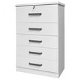 thumbnail image 6 of Better Home Products Xia 5 Drawer Chest of Drawers in White, 6 of 6